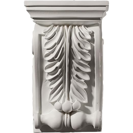 Ekena Millwork COR06X04X09CH 6 18-Inch W x 4 58-Inch D x 9 12-Inch H Chesterfield Corbel , White