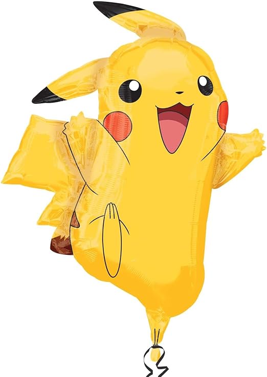 Anagram International 2946001 Pikachu Shape Balloon Pack, 31", Yellow