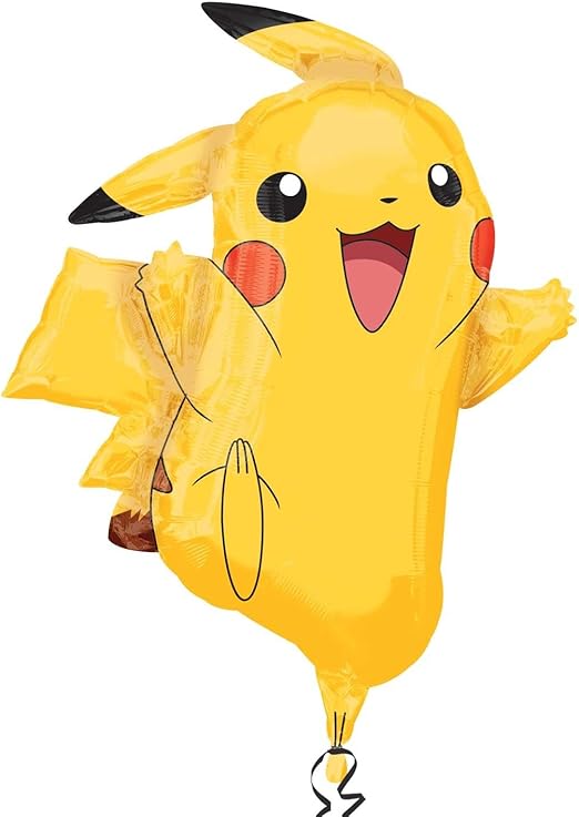 Anagram International 2946001 Pikachu Shape Balloon Pack, 31", Yellow