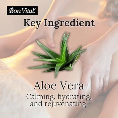 Bon Vital' Original Massage Lotion for a Versatile Massage Foundation to Relax Sore Muscles & Repair Dry Skin, Lightweight, Non-Greasy Formula to Moisturize and Repair Dry Skin, 1 Gal, Label may Vary