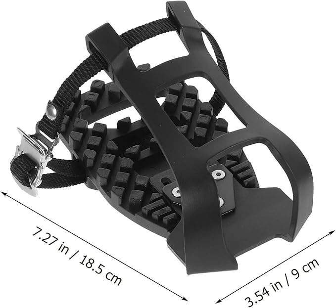 BESPORTBLE Toe Cage Adapters 1 Pair Toe Cages for Indoor Cycling Pedals Exercise Bicycle Pedals Adapters Fitness Bike Shoe Cage Bike Pedals Exercising Bike Pedals Black