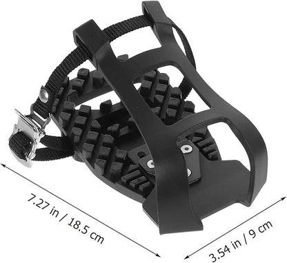 BESPORTBLE Toe Cage Adapters 1 Pair Toe Cages for Indoor Cycling Pedals Exercise Bicycle Pedals Adapters Fitness Bike Shoe Cage Bike Pedals Exercising Bike Pedals Black