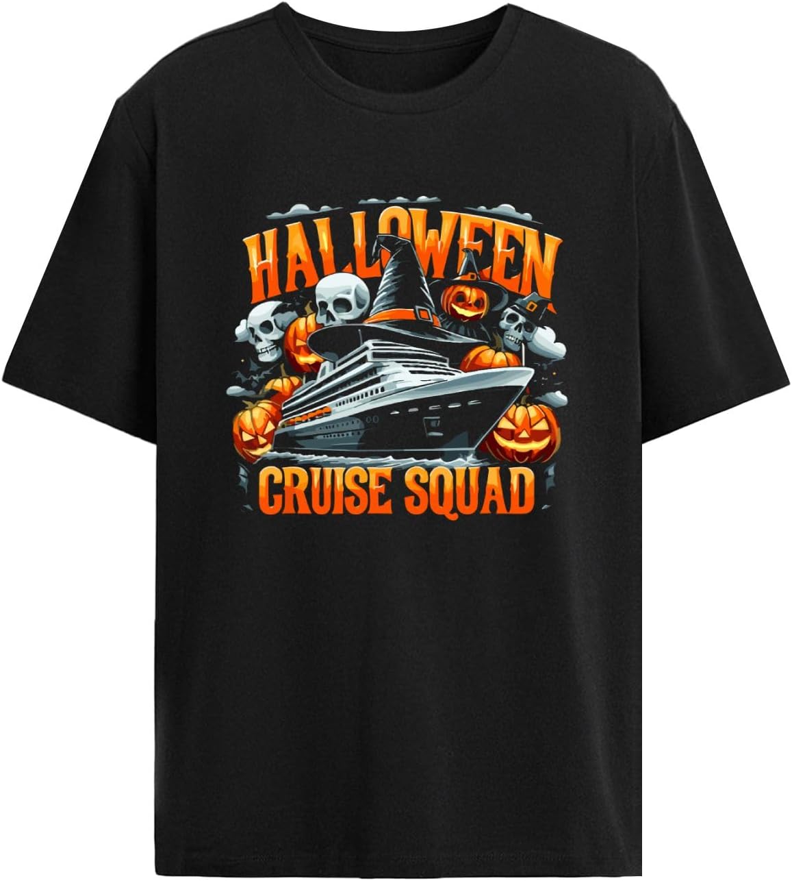 Family Halloween Cruise 2025 t Shirts for Men Graphic Cool