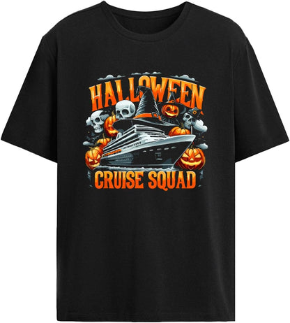 Family Halloween Cruise 2025 t Shirts for Men Graphic Cool