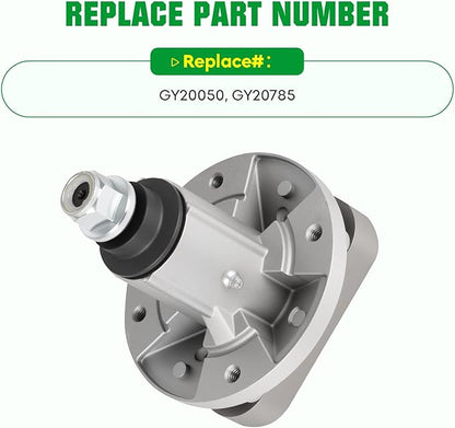 Youxmoto Spindle Assembly GY20050 GY20785 Fit for John Deer 42'' 48'' Decks L100 L107 L108 L110 L120 L130, Fit for Oregon 82-356, Fit for Stens 285-093, Fit for Rotary 11206