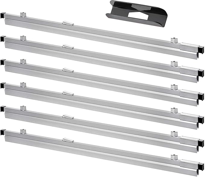 Adir Blueprint Clamp 36 Inches - Blueprint Clips, Blueprint Binding Strips, Architectural Blueprint Binders for Blue Print Organizers, Poster, Maps  Construction Plan Holder (Pack of 6)