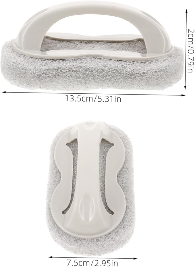 Kitchen Wash Sponge Dishwashing Brush Cleaning Wash Sponge Bathtub Cleaning Brush Tile Brush Cleaning Sponge Bathtub Cleaner Brush Sponges Kitchen Scrub Brush Tub Brush Grey