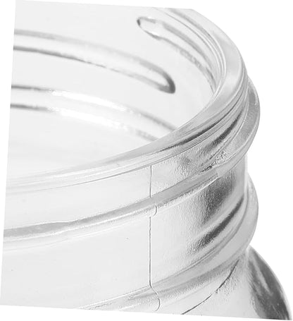 Unomor 3pcs Wide Mouth Jars Glass Honey Containers Airtight Storage Jars