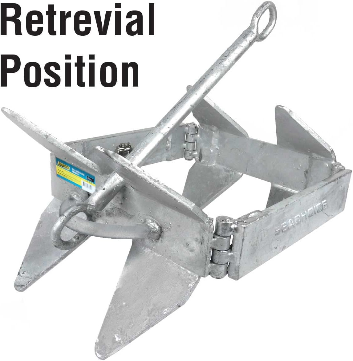 Seachoice Hot-Dipped Galvanized Steel Fold-and-Hold Anchor