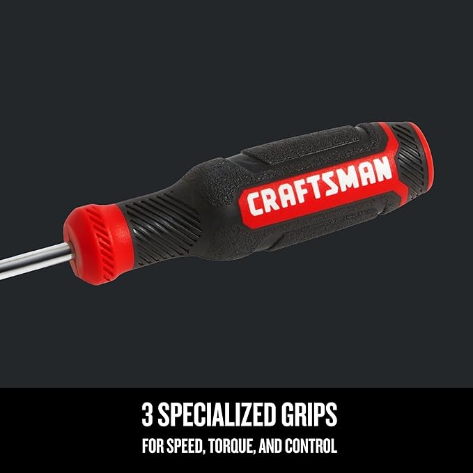 CRAFTSMAN Phillips Screwdriver, Bi-Material, PH 1 X 3 Inch (CMHT65052N)