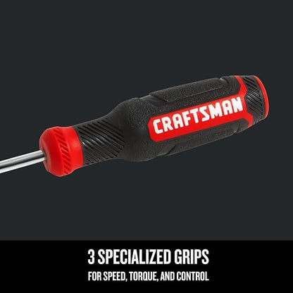 CRAFTSMAN Phillips Screwdriver, Bi-Material, PH 1 X 3 Inch (CMHT65052N)