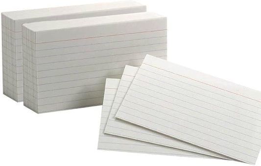 Oxford 3 X 5 Inches Index Cards Ruled, White, 2 Pack of 100 Cards (40136)