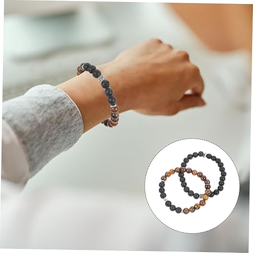 Fashionable Mens Cuff Bracelet Cross Decor Wrist Decor Bracelet Set for Men for Festivals