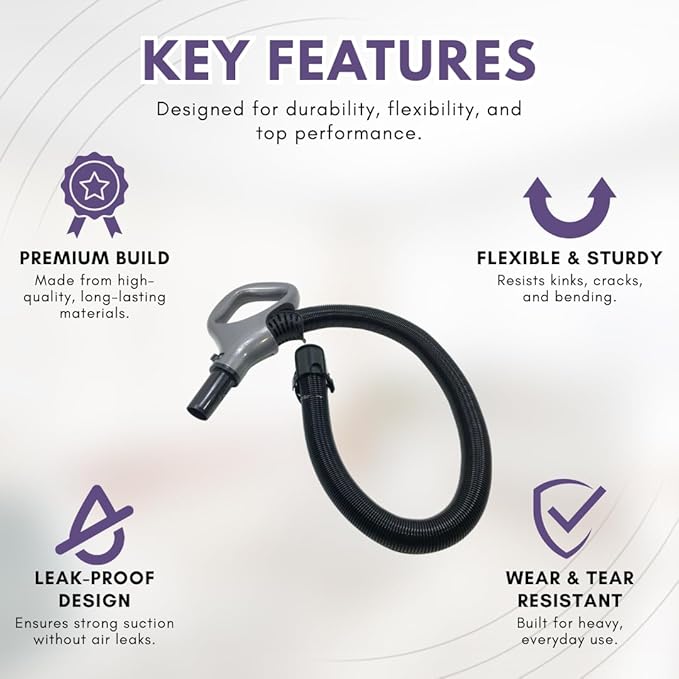 Replacement Hose Handle for Shark Vacuums for ONLY Models ZU62 ZU62C ZU60 ZU102 - Hose Handle for Navigator - Shark Rotator Professional Lift-Away Accessories - Upright Bagless Vacuum Cleaners