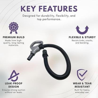 Replacement Hose Handle for Shark Vacuums for ONLY Models ZU62 ZU62C ZU60 ZU102 - Hose Handle for Navigator - Shark Rotator Professional Lift-Away Accessories - Upright Bagless Vacuum Cleaners