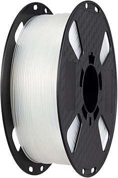 CC3D 72D High Hardness Flexible Transparent TPU Filament 1.75mm 1KG 3D Printer Filament High Toughness Clear TPU Filament FDM 3D Printing Material Comparable to Nylon Filament Transparent TPU Filament