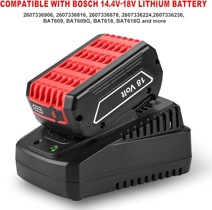Quick Battery Charger for Bosch BC660 14.4V-18V Lithium Battery BC1880 BAT619G BAT619 BAT609G BAT609 BAT618 BAT618G BAT610G BAT614