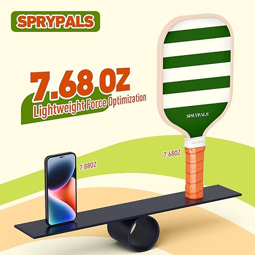 Pickleball Paddles,USAPA Approved Fiberglass Surface with Polypropylene Core Pickleball Set Premium Pickleball Rackets Pickleball Paddle Set for Men Women(Customized)