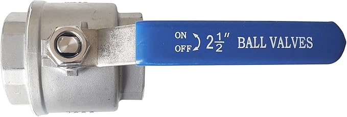 2-1/2" Full Port Ball Valves 316 Stainless Steel NPT Female Thread Ball Valve for Water, Oil, and Gas