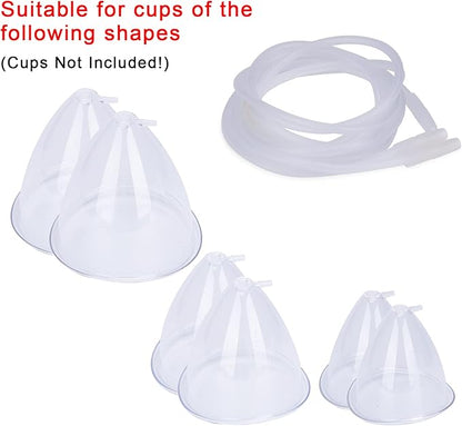 Meifuly Vacuum Therapy Machine Accessories, 2 PCS, for Large Cups (2100ML 1800ML 1600ML 1500ML Cups)