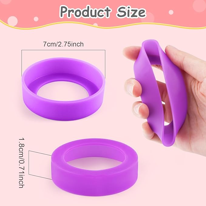 9pcs 70mm Silicon Protective Cup Mat,Rubber Cup Sleeve,Heat-Resistant Water Bottle Holder,Insulation Tumbler Protector,Non-Slip Cup Bottom Cover,Mug Coaster,Multicolor