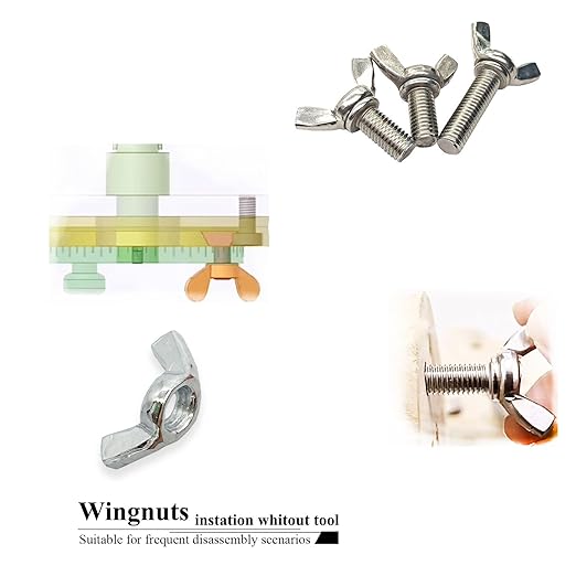 20 PCS 3/8-16 Inch Wingnuts, Quality Carbon Steel Wing Nuts Zinc Plated Fasteners Parts Butterfly Nut, Hand Twist Tighten Hardware Nuts Butterfly Wing-Nut 3/8-16” Assorted Kit