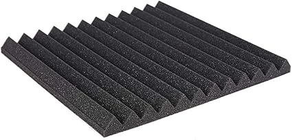 24 Pack Acoustic Panels Studio Foam Wedges 1" X 12" X 12"Sound-proofing,Sound Absorption (Black)
