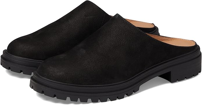Madewell The Bradley Lugsole Mule in Nubuck for Women - Pigskin Lining with Round Toe Design, Comfortable and Soft Mule