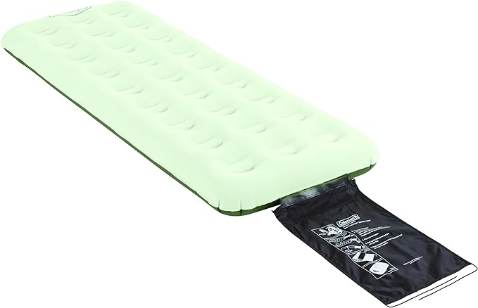 Coleman EasyStay Plus Single-High Twin Air Mattress, ComfortStrong Coil Construction for Superior Support & AirTight System for Leak-free Night