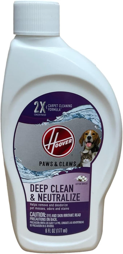 Hoover Paws and Claws Deep Clean & Neutralize PET 2X Carpet Cleaning Formula 6oz (1)