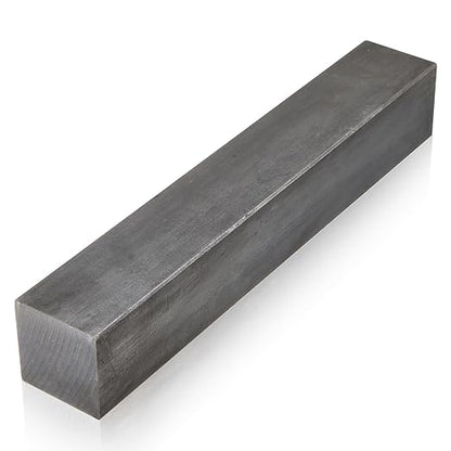 Shimeyao 1 Pcs 2" x 2"x 12" Square Steel Bar, A36 Mild Steel, Hot Rolling Square Bar for DIY Projects, Home Improvement or Industrial Settings