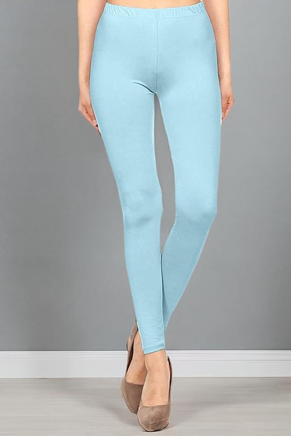 Leggings Depot Women's High Waist Leggings Soft 1” Waistband Solid Pants - Regular, Plus, 1X3X, 3X5X