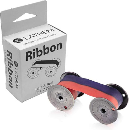 Lathem Mechanical Time Clock Ribbon, Nylon, For Use with Lathem Series 2000, 3000 and 4000, RedBlue (7-2CN), Medium