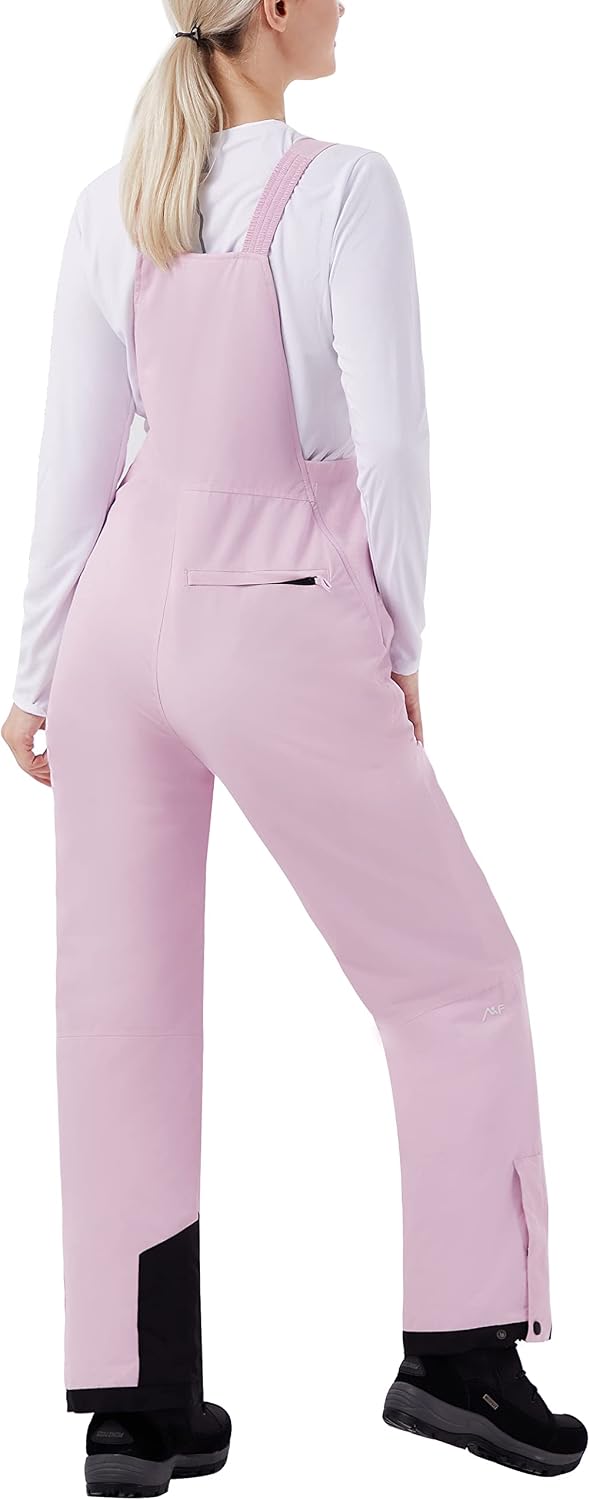 Womens Insulated Snow Bibs Waterproof Winter Ski Pants Snowboarding Overalls