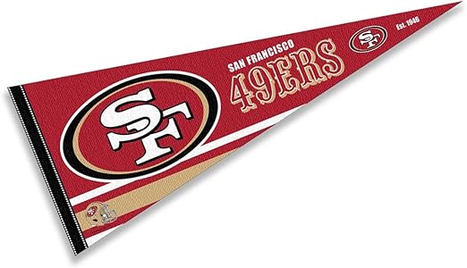 WinCraft San Francisco 49ers Pennant Banner Flag