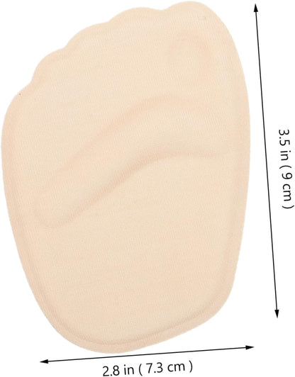 Healeved 2pcs Forefoot Gel Pads for Women Soft Metatarsal Cushions Non- of Foot Inserts for High Heels Beige Comfortable Foot Support