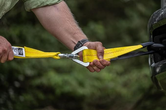 Keeper  2 x 24 Premium Axle Tie Down Strap with D Rings - 3,333 lbs. Working Load Limit and 10,000 lbs. Break Strength,One Color