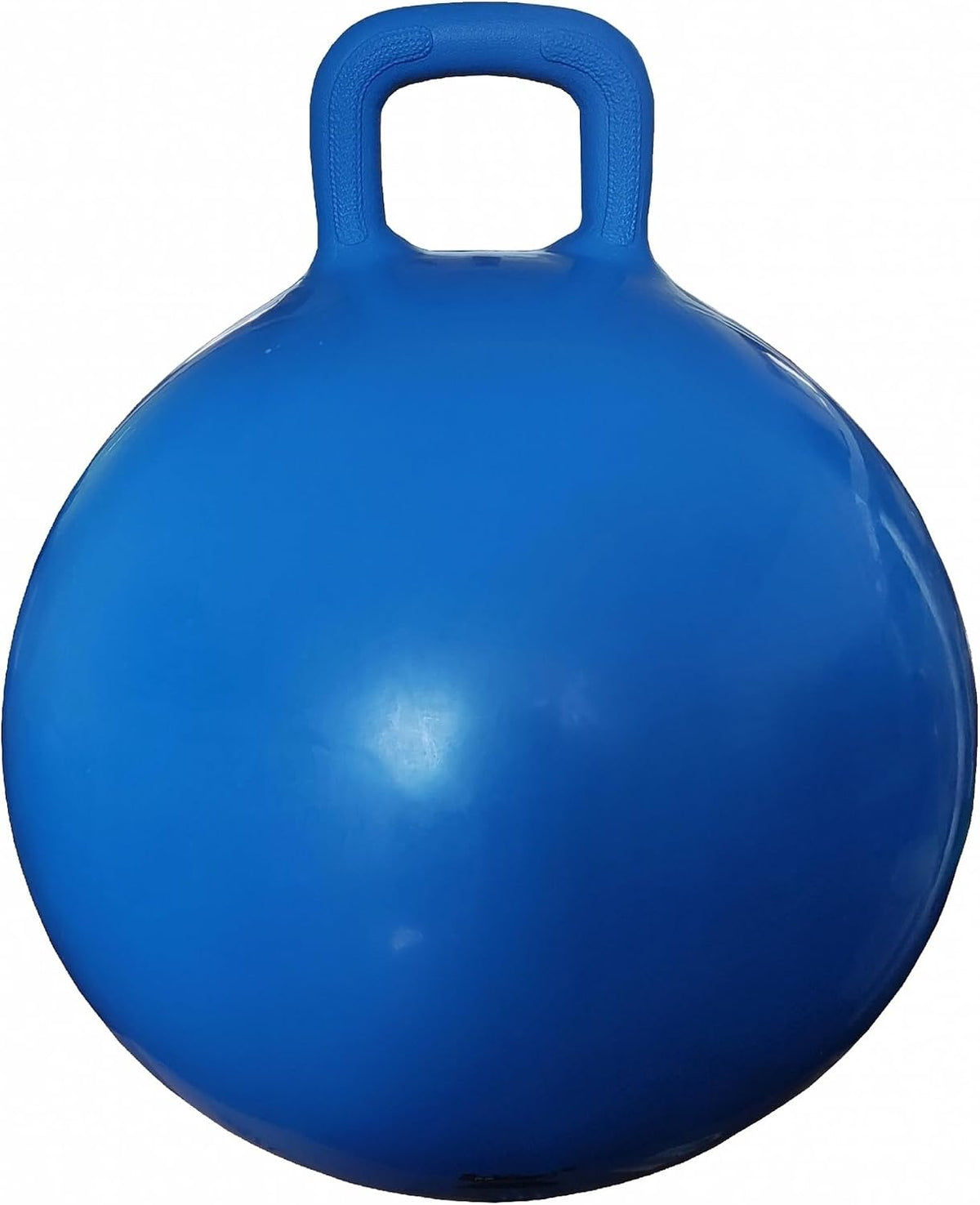 AppleRound Hippity Hoppity Jumping Ball, Bouncy Ball with Handle, 20in/50cm Diameter for Age 7-10, Kangaroo Bouncer, Space Hopper with Handle for Children, Plain Color (Red)