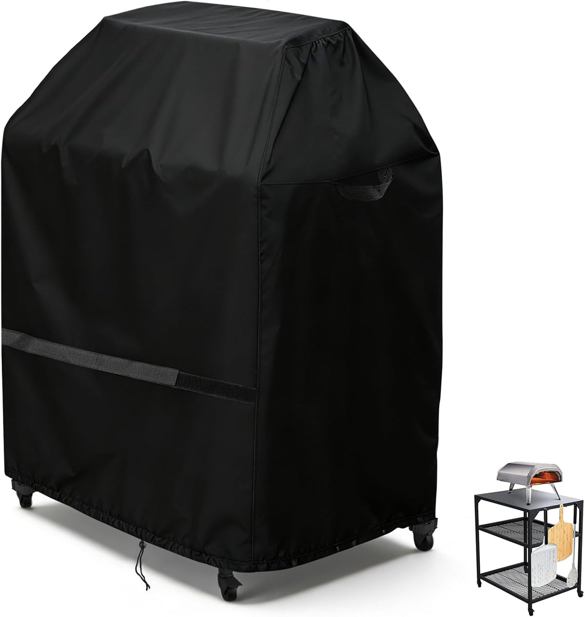 Outdoor Pizza Oven Table Cover for Ooni Oven and Large Table, Outdoor Bar Table Cover Waterproof Heavy Duty for Patio Grill Table - 36''L x 28''W x 52''H