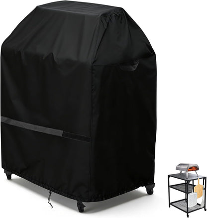 Outdoor Pizza Oven Table Cover for Ooni Oven and Large Table, Outdoor Bar Table Cover Waterproof Heavy Duty for Patio Grill Table - 36''L x 28''W x 52''H