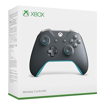 Microsoft - Wireless Controller for Xbox One and Win 10 - GrayBlue - WL3-00105 (Renewed)