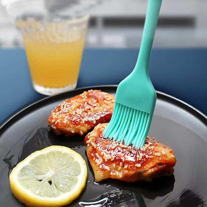 Heat Resistant Silicon Pastry Brushes.Hygienic One Piece Design Spread Oil Butter for BBQ Grill Barbecue Baking Kitchen Cooking.Dishwasher Safe(Green)