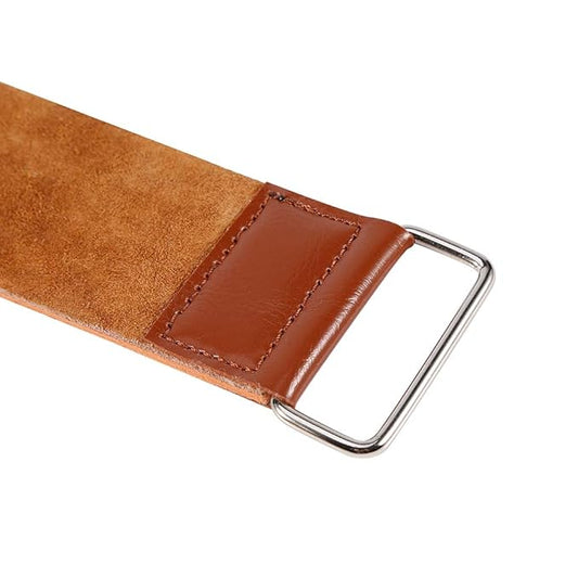Leather Strop for Knife Sharpening, Knife Strop, Stropping Leather, Straight Knife Sharpening Cowhide Manual Strap Straight Barber Shaving Strap Tool Polishing Anti Leather