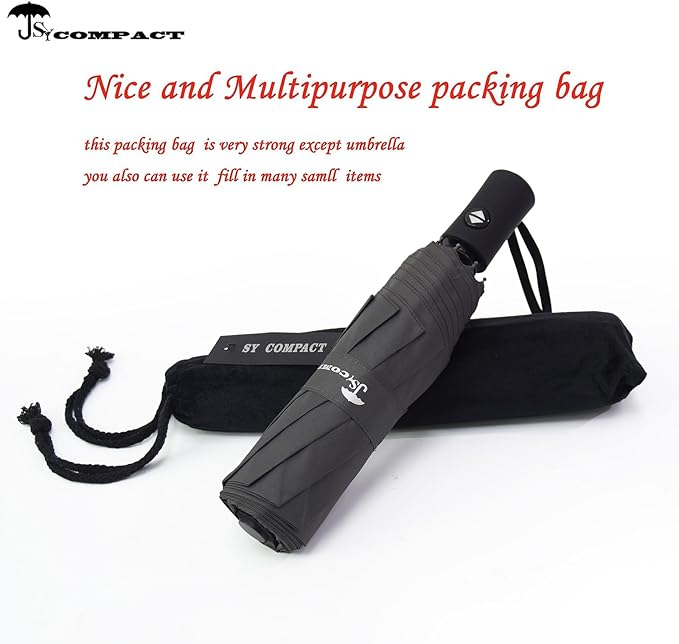 SY COMPACT Travel Umbrella Windproof Automatic Umbrellas-Factory Outlet umbrella