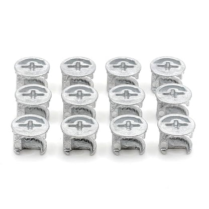 ReplacementScrews Eccentric Cam Locks Compatible with IKEA 103114 (Kullen, Alex, MICKE) Case with Flange - 12mm x 10mm - Zinc Alloy (Pack of 12)