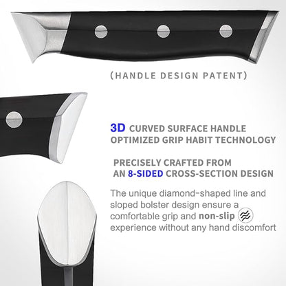 3.5 Inch Paring Knife Home Cooking Chef Gifts for Women Men: Small Sharp Kitchen Knife Ultra-Smooth Cutting Experience,Precision Cutting Kitchen Tool for Effortless Slicing,Peeling,and Trimming,Black