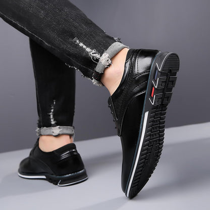 Size 10.5, Mens Casual Dress Shoes, Casual Sneakers for Men Simple Plain Toe Lace-Up Flats for Work, Comfortable Business Casual Attire.