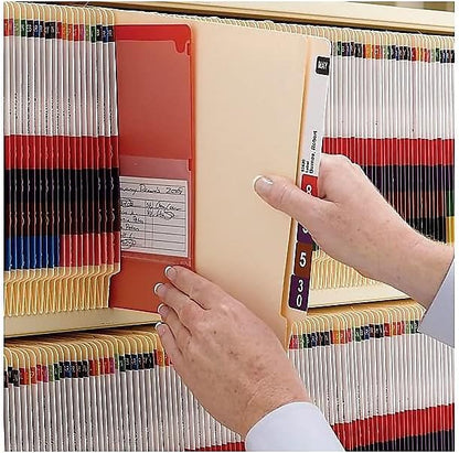 Smead 24100 Shelf Folders Straight Cut Single-Ply End Tab Letter Manila 100/Box