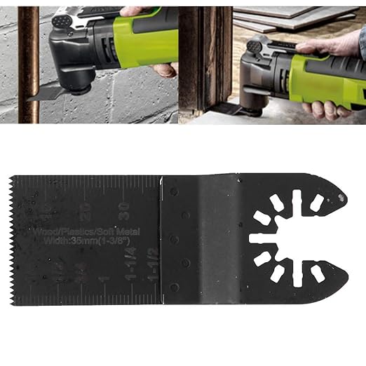 Oscillating Saw Blades, Professional Universal Titanium Multitool Blades for Wood Plastics Metal, Quick Release Multi Tool Kits Fit Rockwell Fein