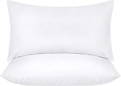 Utopia Bedding Throw Pillows Insert (Pack of 2, White) - 20 x 26 Inches Bed and Couch Pillows - Indoor Decorative Pillow